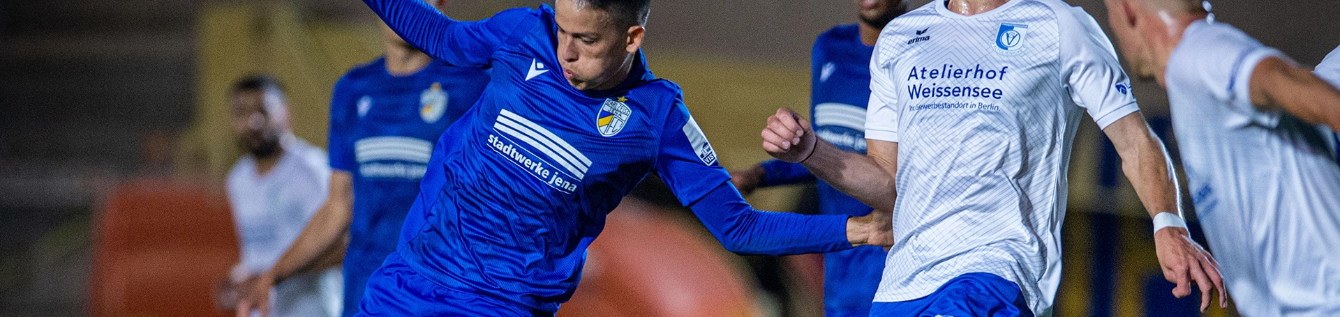 die Spieler des FCC beim Fußballspielen