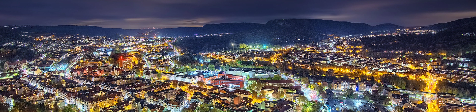 Symbolbild Jena bei Nacht