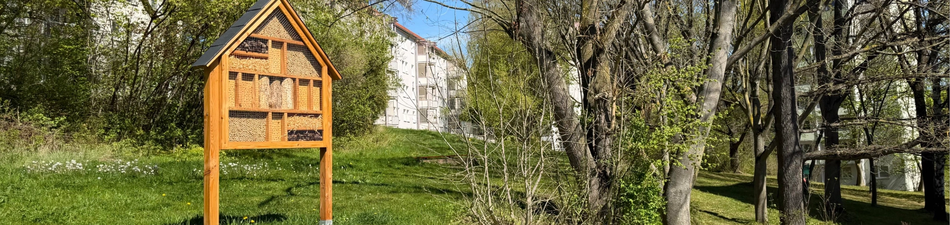 Insektenhaus in der Gotthard-Neumann-Straße in Jena Nord