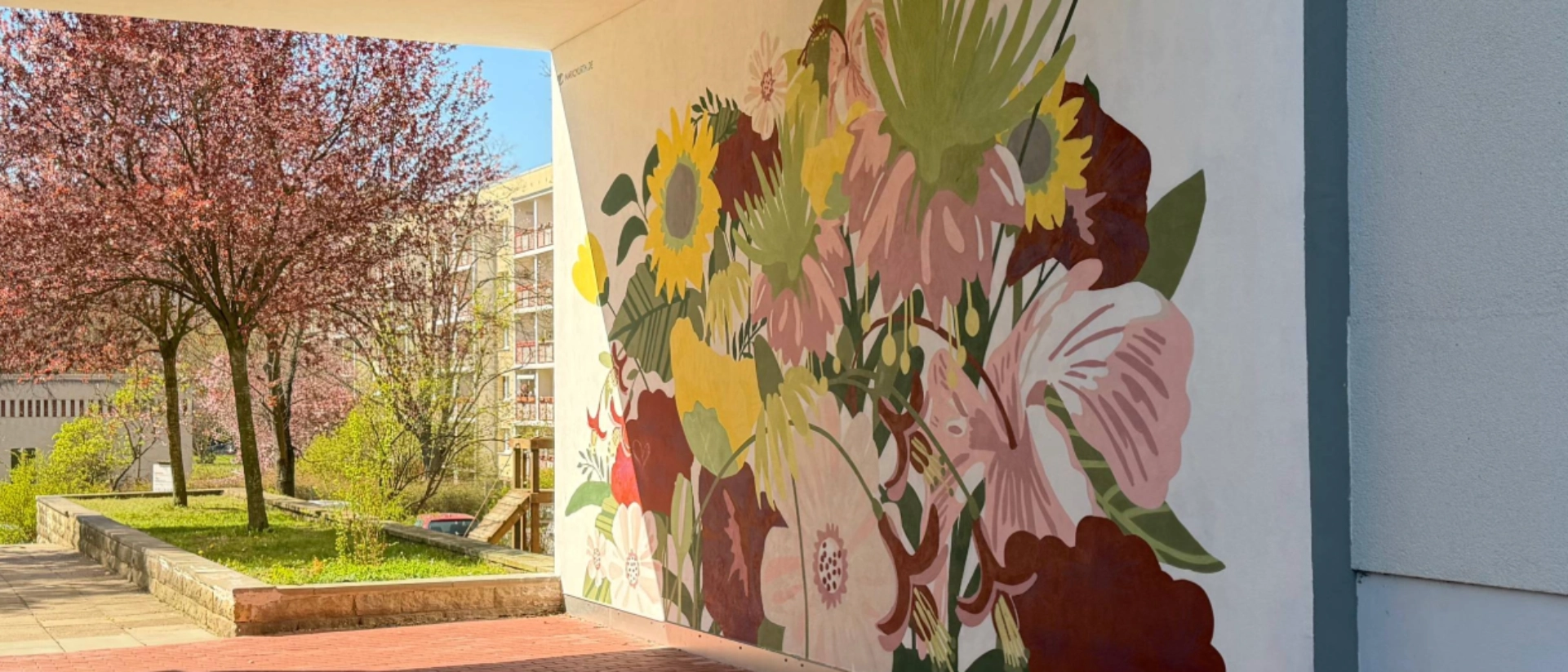 Graffiti in der Fritz-Ritter-Straße in Lobeda