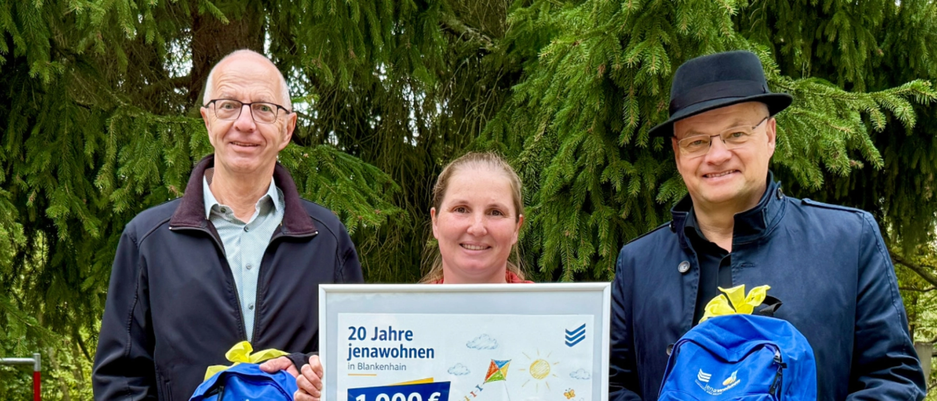 Spendenübergabe für Kindergarten "Waldgeister am Steintisch" in Blankenhain