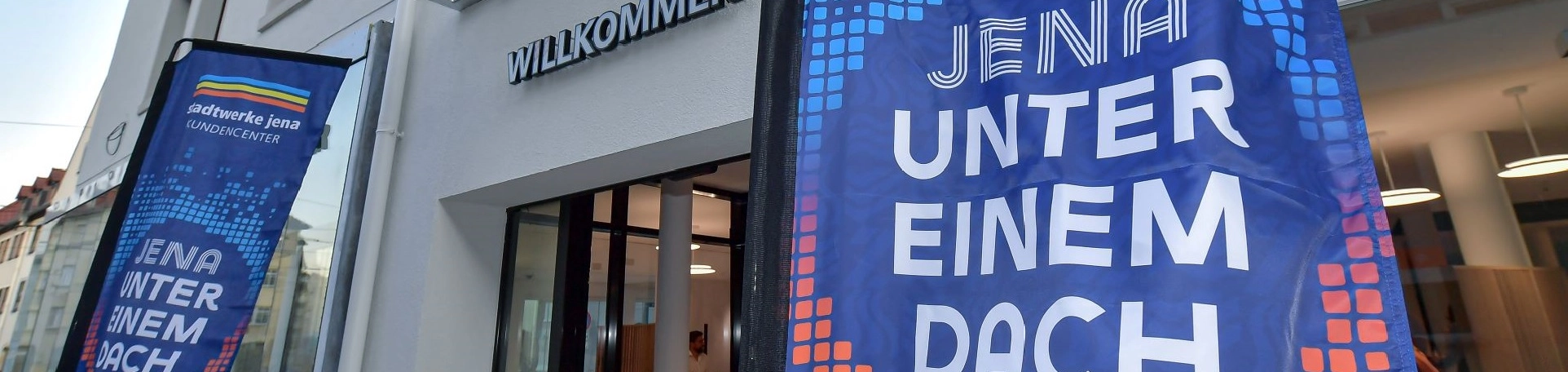 Eingang Stadtwerke Jena Kundencenter