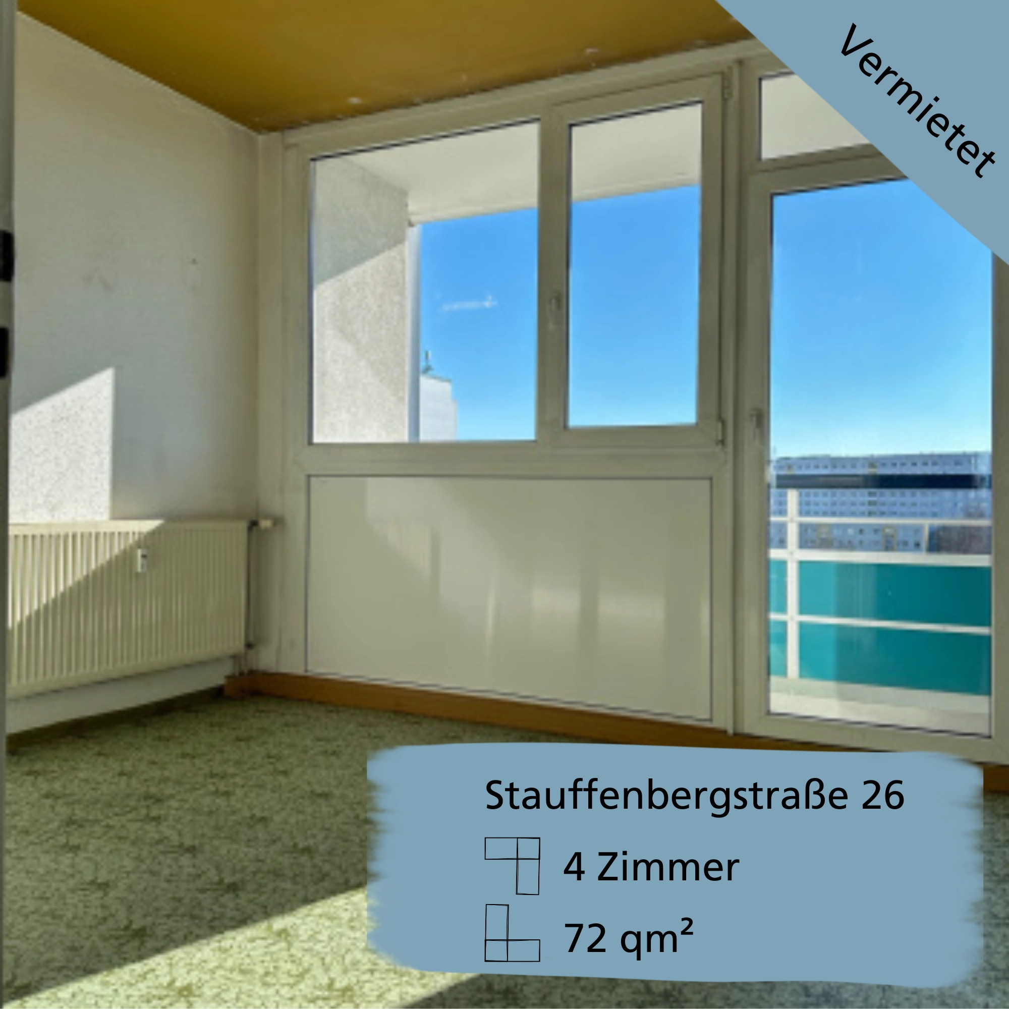 Projekt jenaFREEstyle – 4-Zimmer-Wohnung in Jena | 72 m² | Vermietet