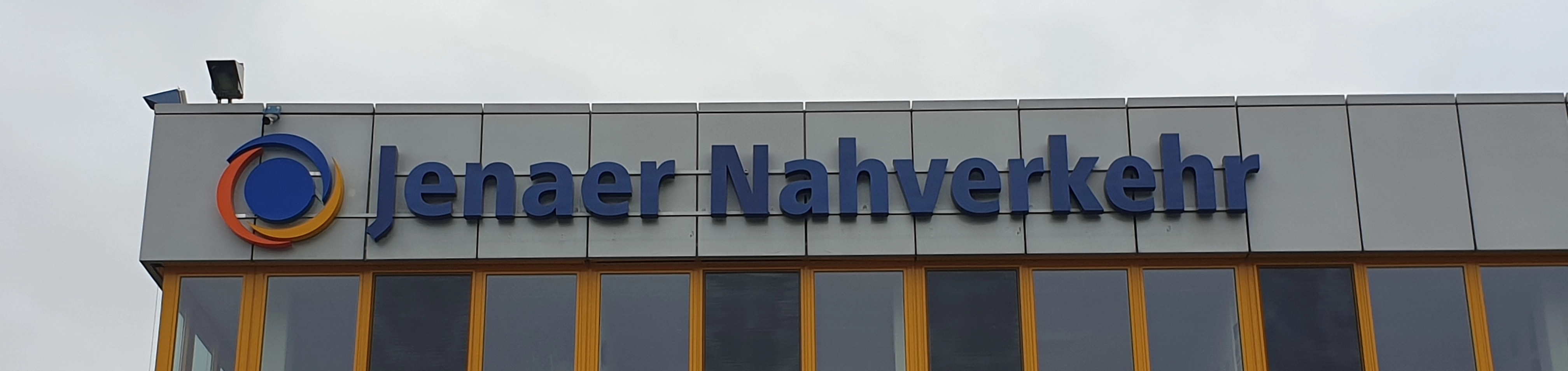 Das Dienstgebäude des Jenaer Nahverkehrs.
