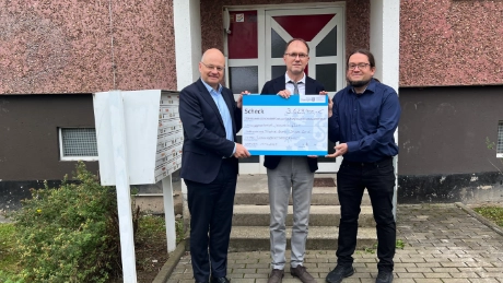 Fördermittelübergabe in Winzerla Fördermittelübergabe in Winzerla