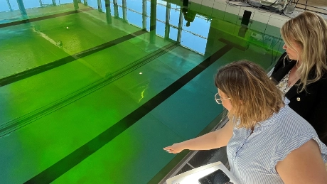 Von leuchtendblau zu grasgrün: Badewassertechnik besteht Färbetest 