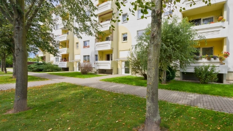 View of the countryside - 3-room apartment in Blankenhain with balcony