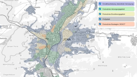 Fernwärmeausbau in Jena: Stadtwerke benennen erste Quartiere 