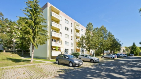 View of the countryside - 3-room apartment in Blankenhain with balcony
