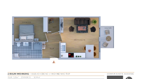 Moderne, barrierearme 2-Raum-Wohnung in Hermsdorf - Eingang mit Fahrstuhl