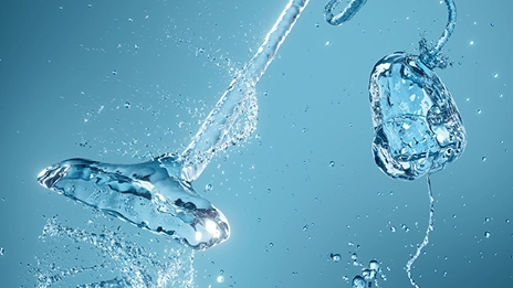 Staubsauger geformt durch Wasser 
