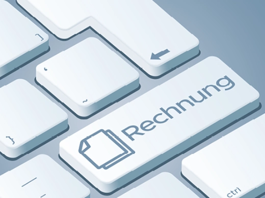 Tastatur mit Rechnung auf Returntaste