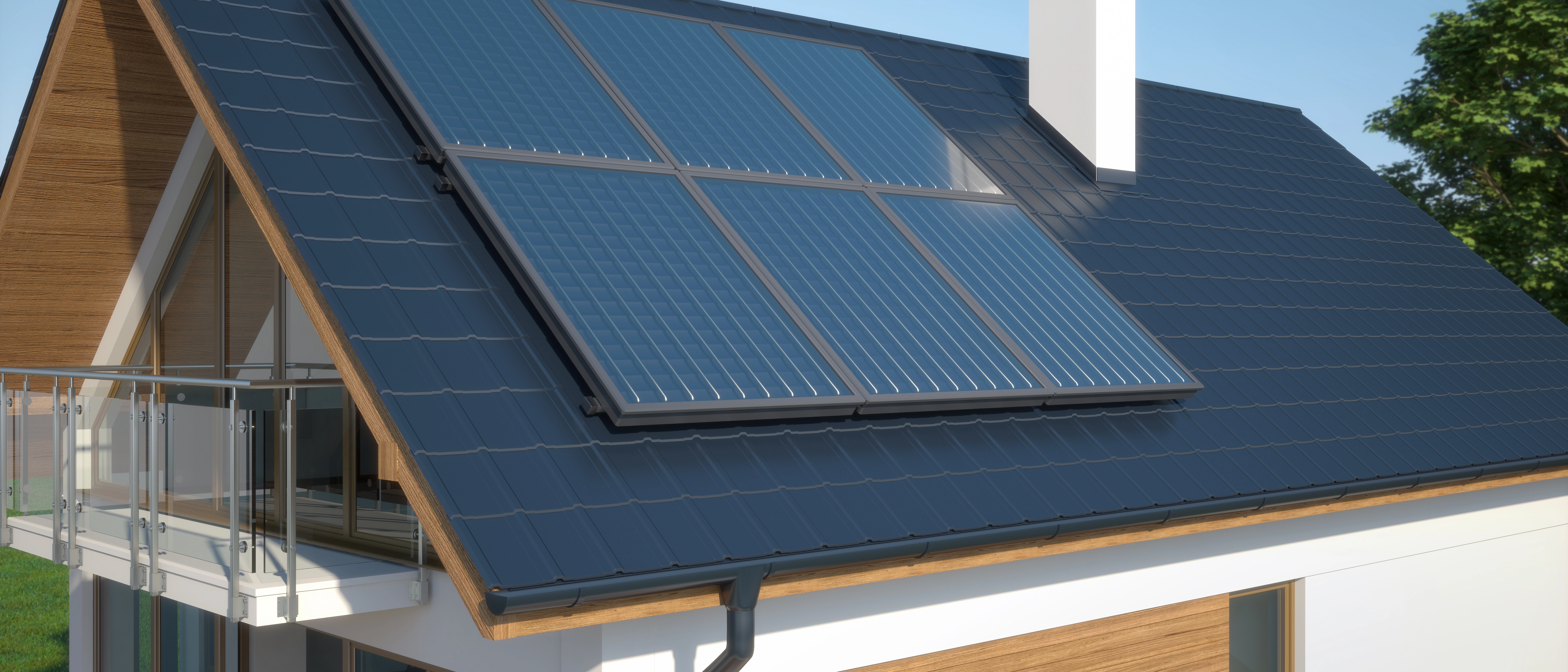 PV-Anlage auf einem Dach