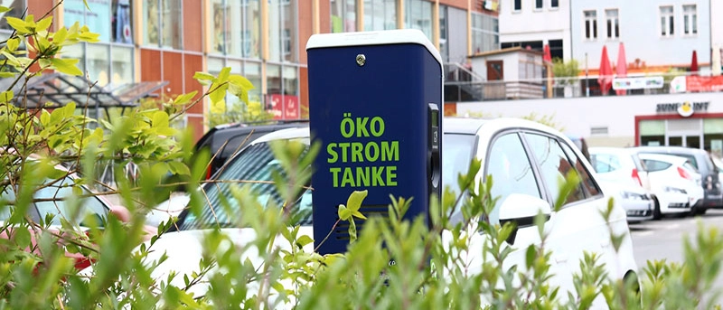 Eine E-Ladestation am Eichplatz