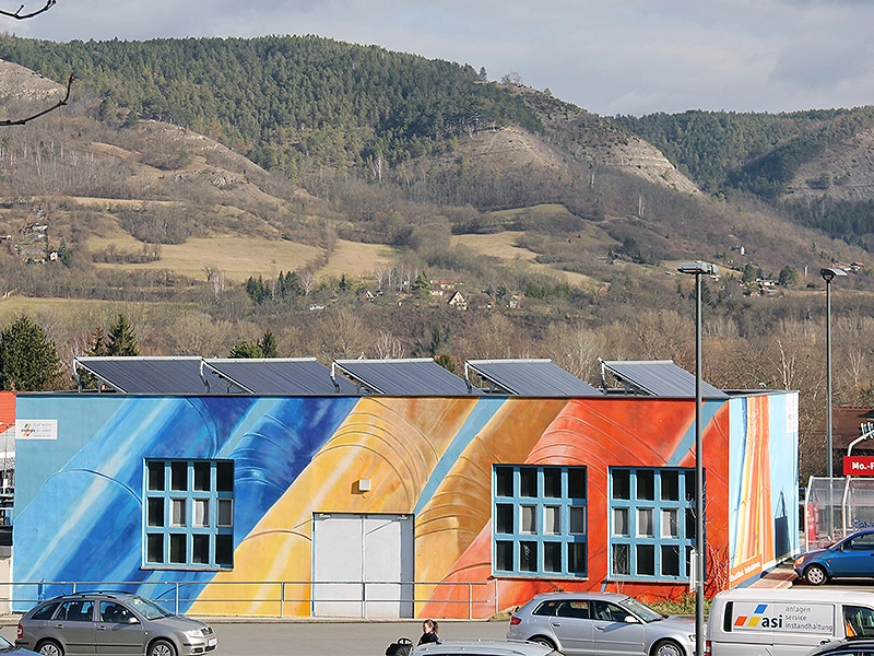 Solarthermie Anlage -Jena Max-Steenbeck Straße