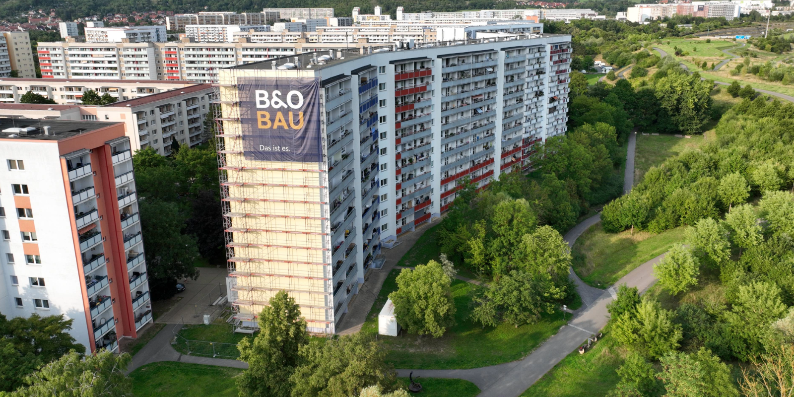 Außenfassade der Hans-Berger-Straße, Bildrechte: Gunnar Poschmann